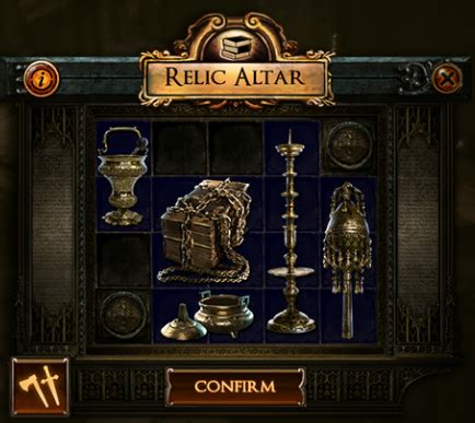 poe relic altar